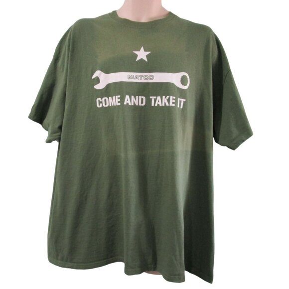 Matco Tools Come And Take It T Shirt Faded Spots GUC Gildan Ultra Cotton 2XL - Picture 9 of 14